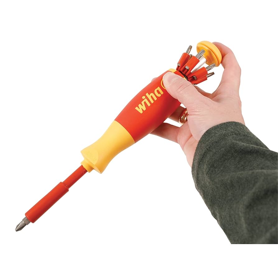 pua　ドテラ Wiha 38051 Insulated Pop-Up Bit Holder Set Slotted, Phillips
